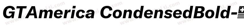 GTAmerica CondensedBold字体转换